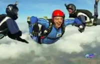 Skydiving.