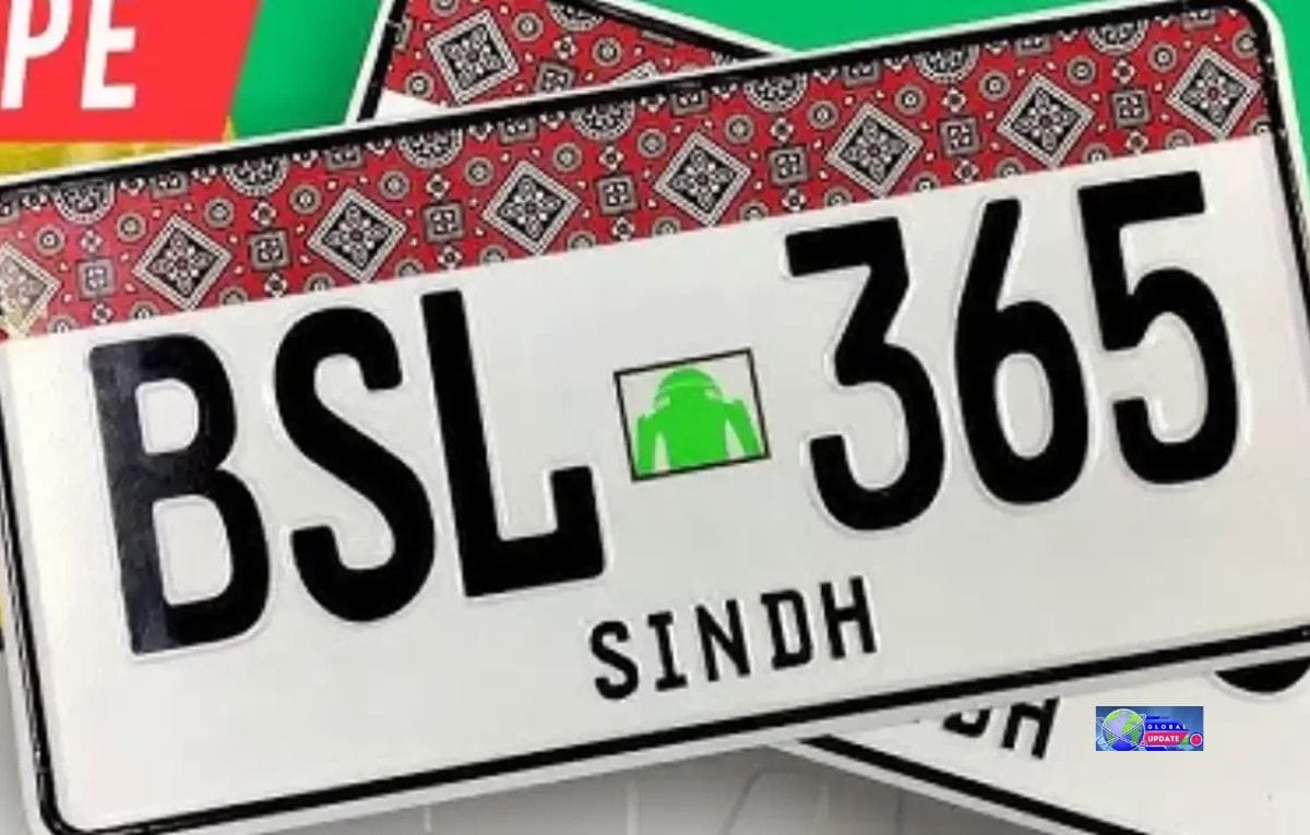 Ajrak Number Plate