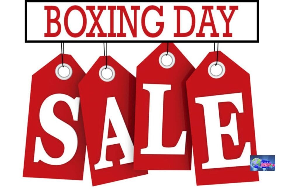 Online sale on Boxing day 2025